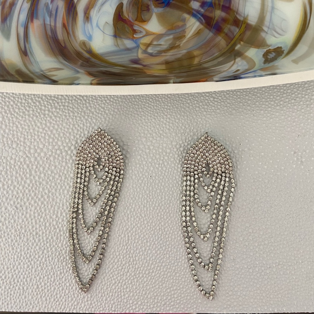 Crystal dangle earrings